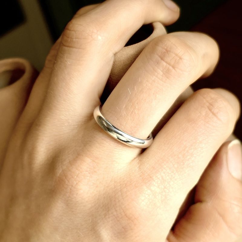 Image 6 of Cartier platinum sliding ring/wedding ring