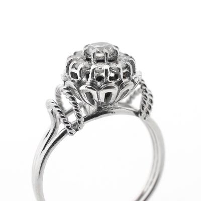 Image 2 of White gold cocktail ring with diamond | 0.51 ct.