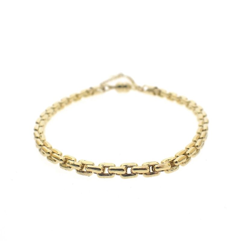 Image 1 of 9 crt. Anchor link bracelet | 19.5 cm