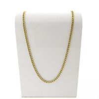 Sturdy gold gourmet link chain | 53.5 cm
