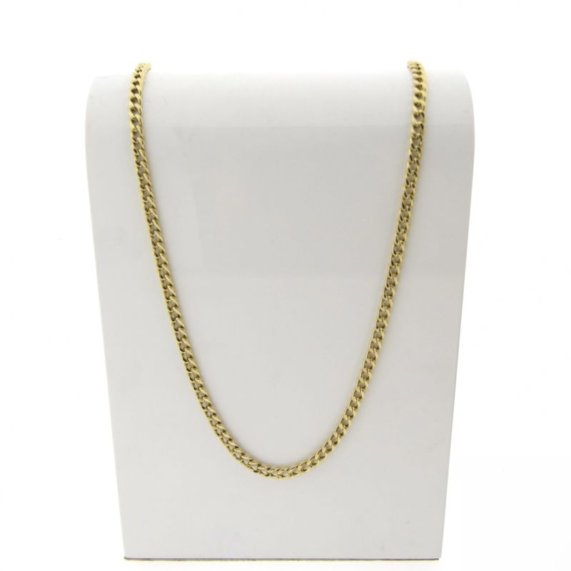 Image 1 of Sturdy gold gourmet link chain | 53.5 cm