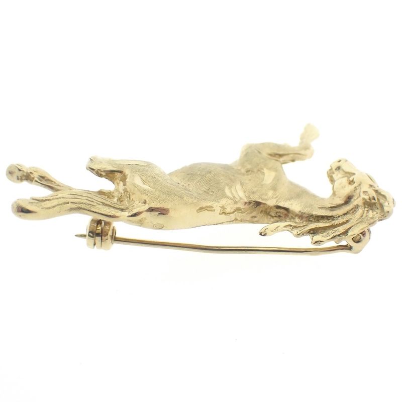 Image 7 of Golden brooch of a horse
