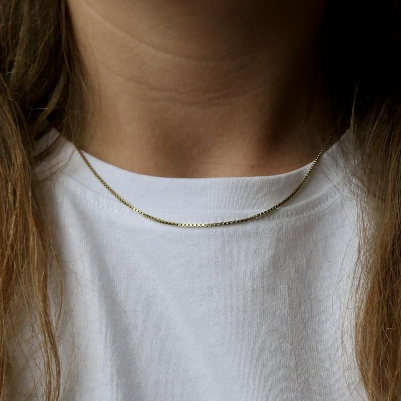 Image 6 of Golden Venetian link chain