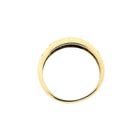 Image 7 of Gold ring with sapphire and diamond; 0.12 ct.