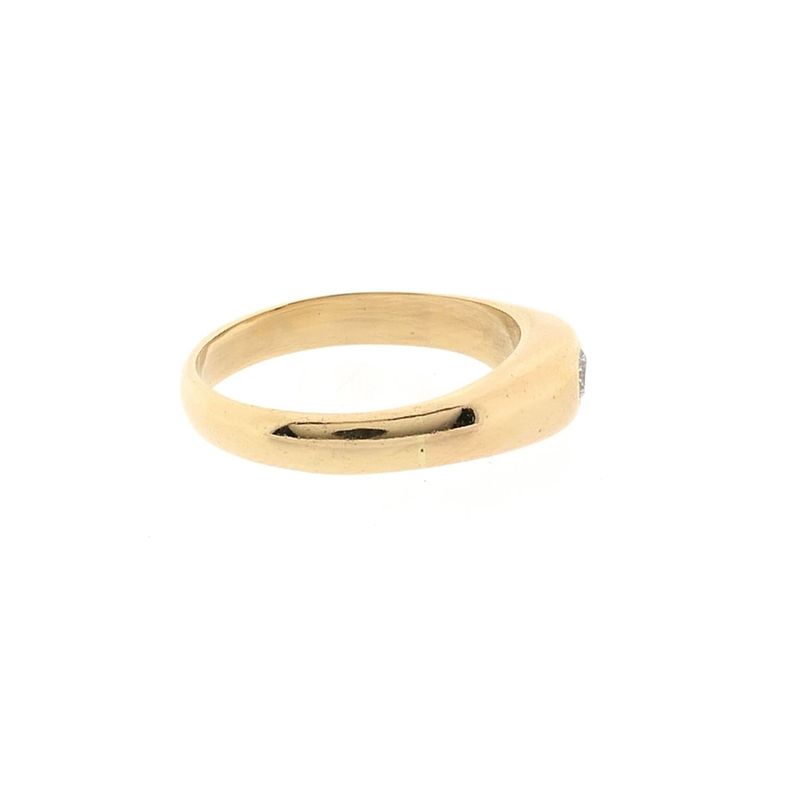 Afbeelding 5 van Gouden solitairring met diamant; 0,10 ct.