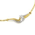 Image 5 of 18K Two-tone gold necklace with diamonds; 0.72 ct. | 42 cm
