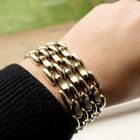 Image 9 of Gold Bismarck link bracelet | 21 cm