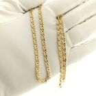 Image 9 of Gold flat gourmet link chain | 50.5 cm