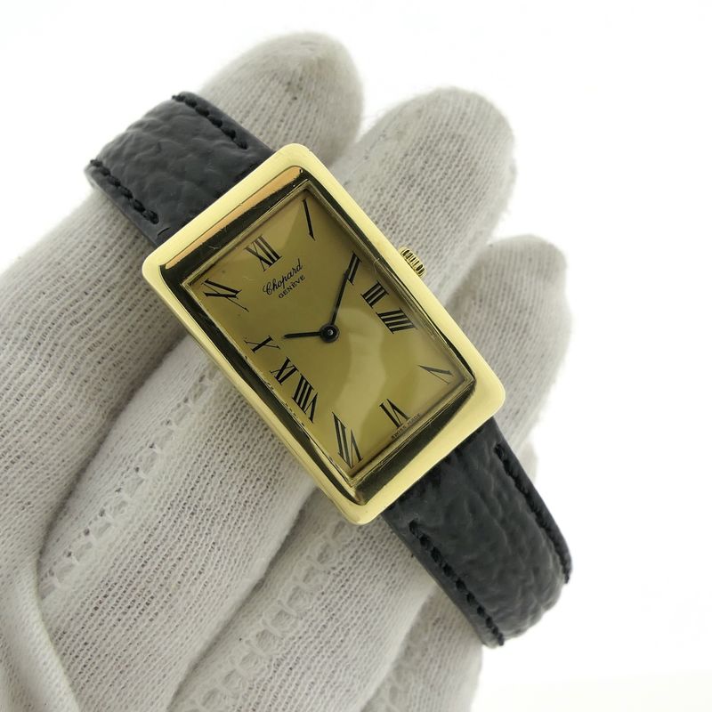 Image 6 of Chopard Classic Tank; Vintage 18k gold watch