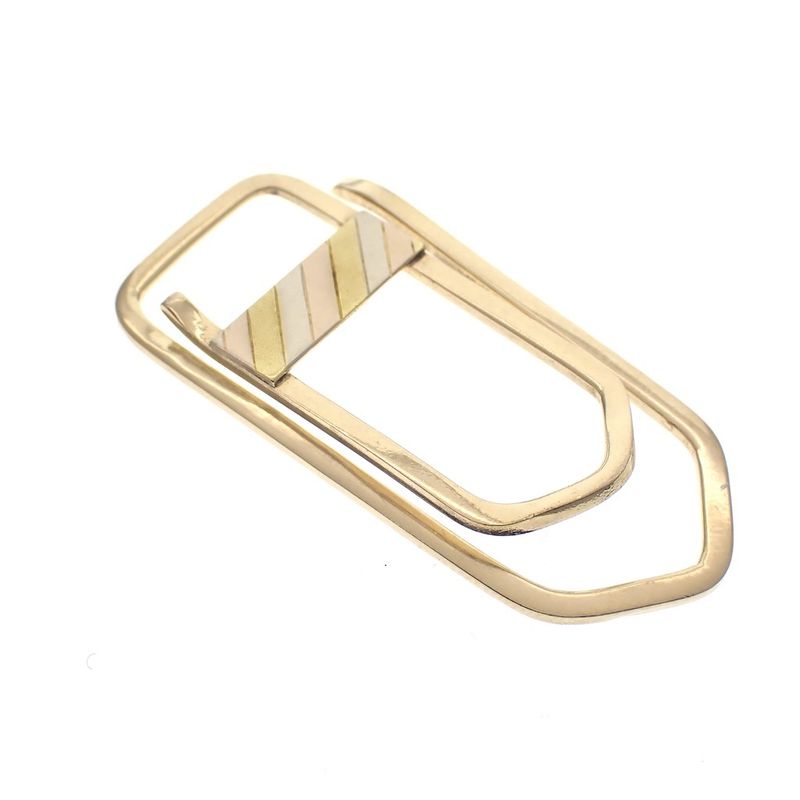 Image 1 of 18K tricolor gold money clip