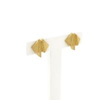 Gold stud earrings | Riitta Hakala