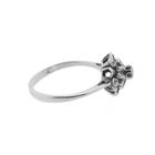 Image 8 of Antique white gold entourage ring with 0.10 ct diamond.