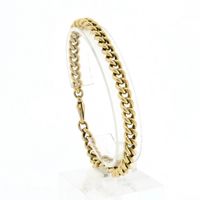 Gold gourmet link bracelet