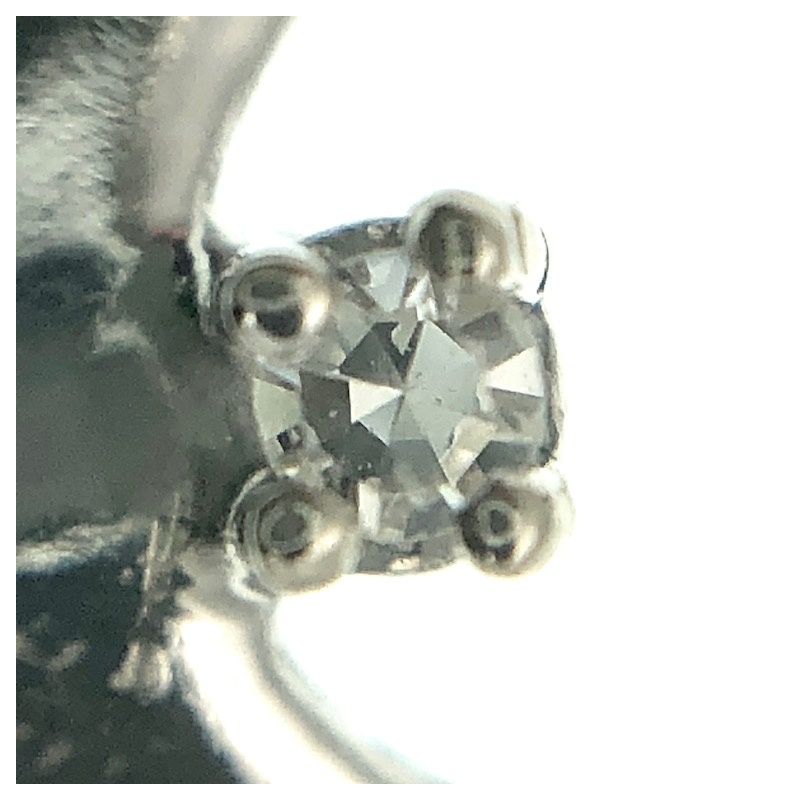 Image 3 of White gold pendant with a small diamond 0.01 ct.