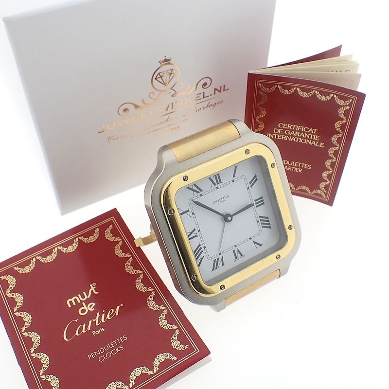 Image 2 of Cartier Santos Pendule; Table Clock