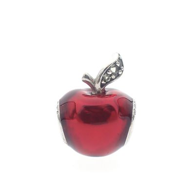 Image 1 of Pandora x Disney charm; Silver; Red apple or Snow white