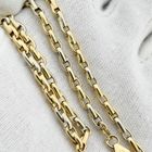 Image 8 of Two-tone gold fantasy link necklace