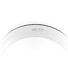 Image 5 of Silver ladies ring with diagonal relief