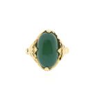 Image 2 of Vintage gold ring with chrysoprase