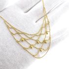 Image 9 of Gold Necklace with Ball Link; 14 Karat; 40 cm