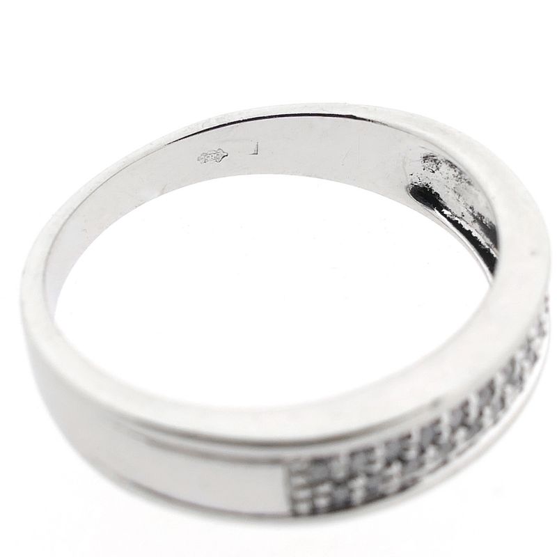 Image 5 of White gold pavé ring with diamonds | 0.11 ct.