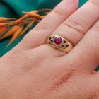 Image 4 of Gold ring with ruby