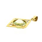 Image 6 of 22K Gold Pendant with Green Sapphire