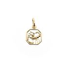 Image 1 of Gold zodiac sign pendant; Scorpio