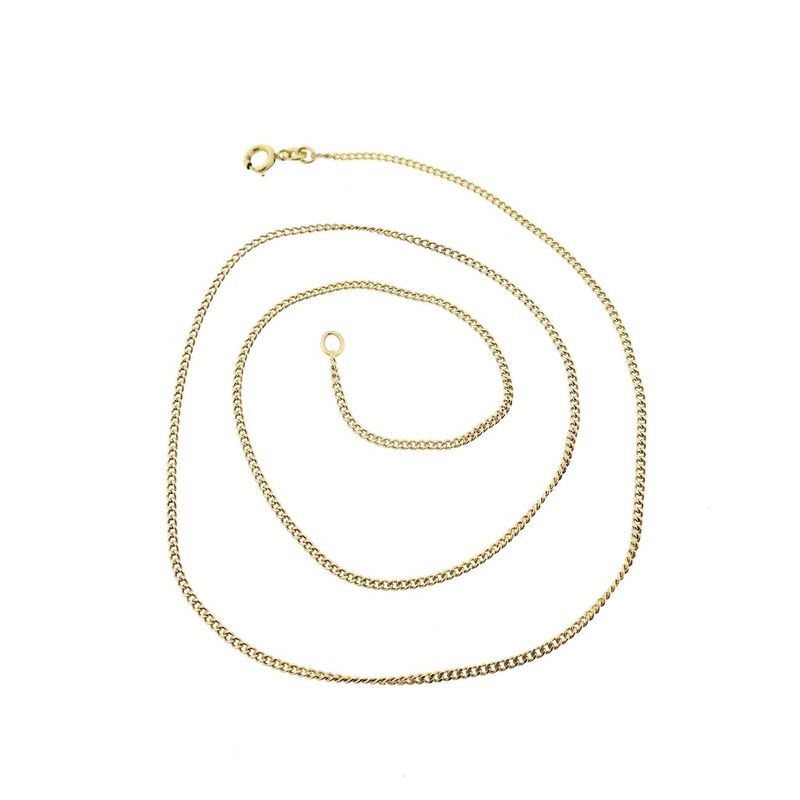Image 5 of Gold gourmet link chain | 52 cm