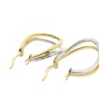 Image 6 of Two-tone gold hoop earrings | Ø 20 mm