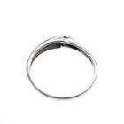 Image 4 of White gold solitaire ring with diamond; 0.14 ct.