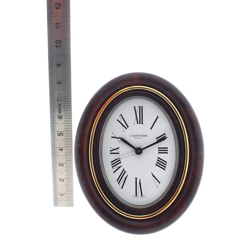Image 14 of Cartier Baignoire Table Clock/Alarm Clock; Enamel; Mechanical
