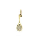 Image 5 of Gold pendant/charm of a tennis racket