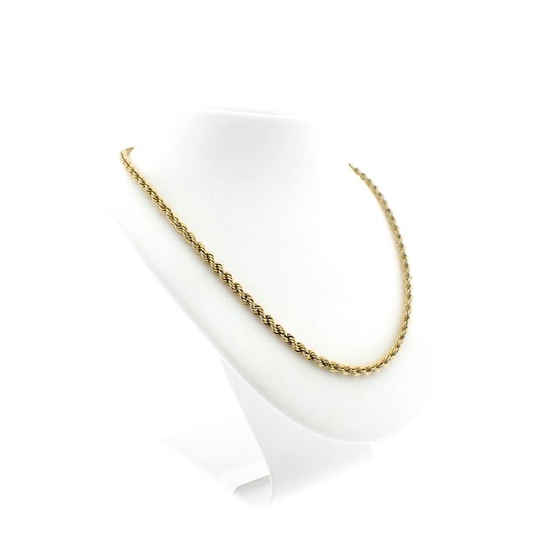 Image 5 of Gold twisted link chain | 51.5 cm