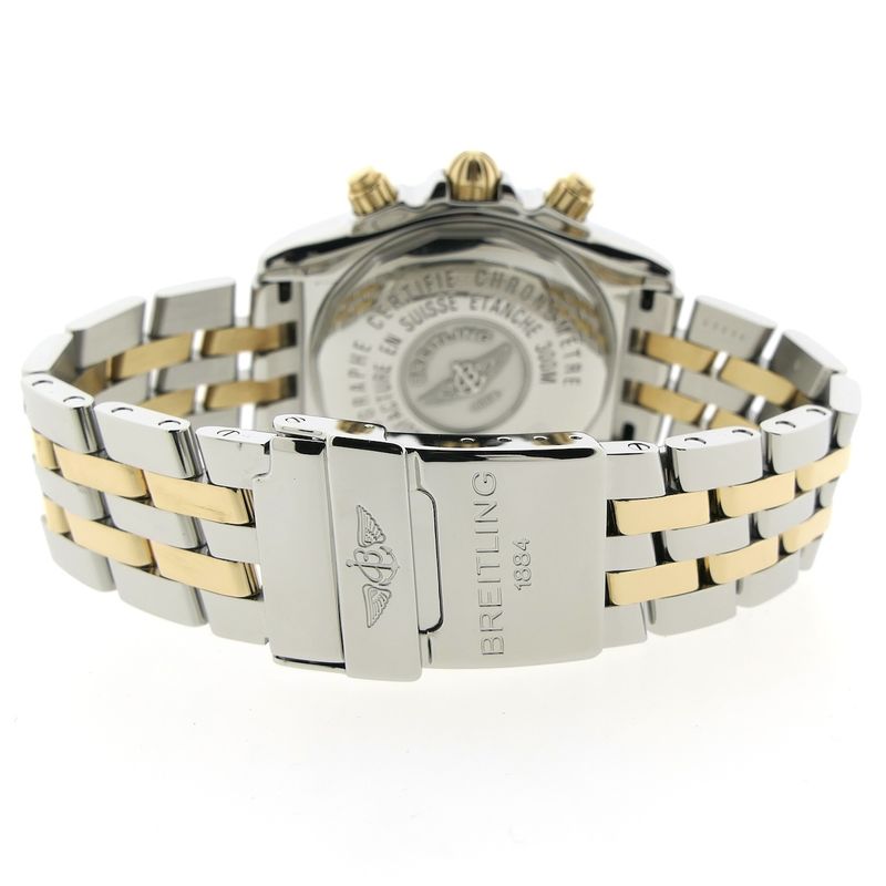 Image 9 of Breitling Chronomat Evolution C13356; Automatic rose gold/steel men's chronograph watch