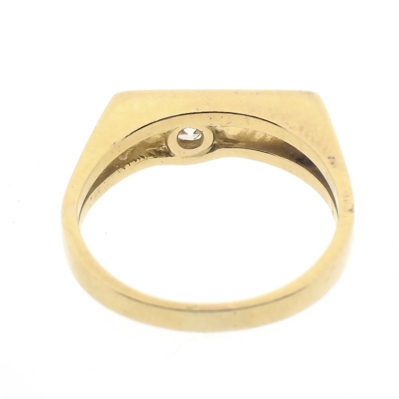 Image 7 of Gold ring with diamond 0.22 ct.