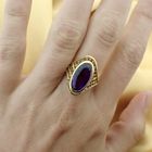 Image 3 of 18K Gold Ring with Amethyst | Vintage
