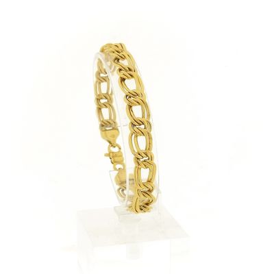 Image 1 of Gold flat Prince of Wales link bracelet