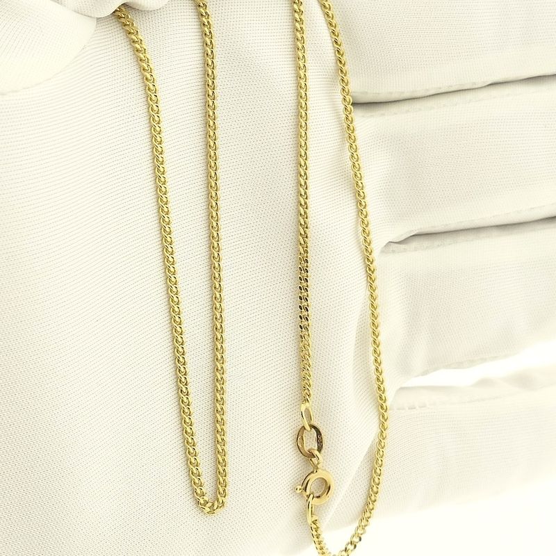 Image 8 of Gold gourmet link chain | 40 cm