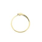 Image 4 of Two-tone gold ring with diamond; 0.02 ct.