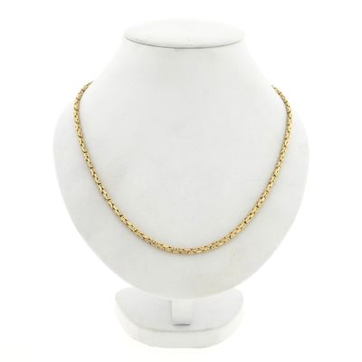 Image 1 of Golden Square Byzantine Chain Necklace