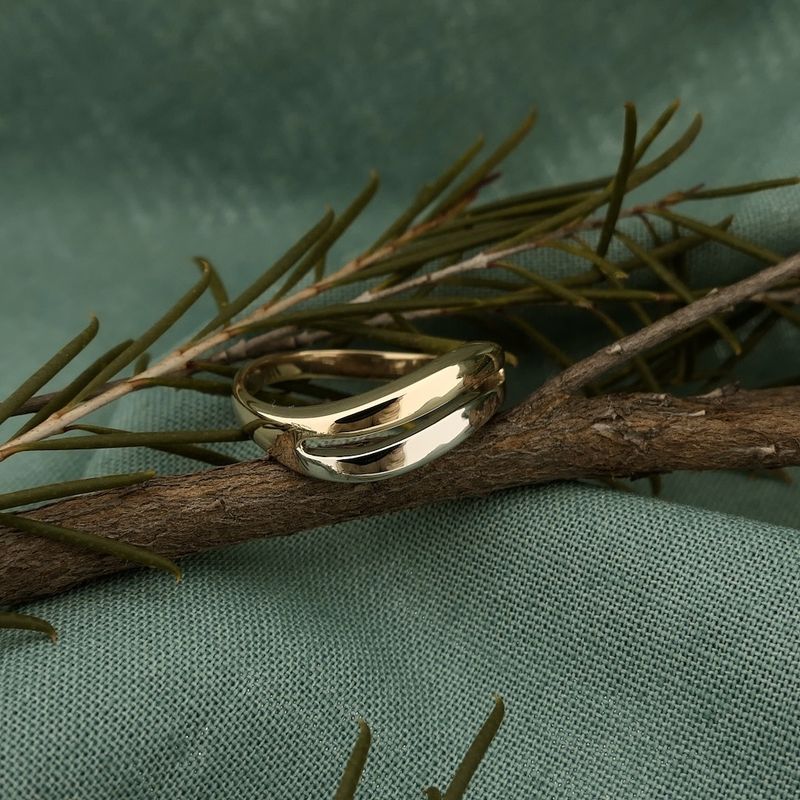 Image 2 of Two-tone gold fantasy ring