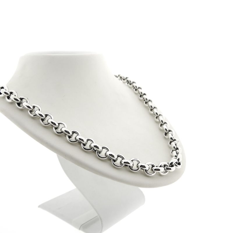 Image 4 of Silver jasseron necklace | 52 cm