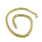 Image 4 of Two-tone gold foxtail link necklace