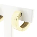 Image 5 of Gold hoop earrings with topaz | Ø 16.7 mm