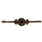 Image 1 of Vintage gold brooch with garnet stones