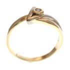 Image 3 of Two-tone gold fantasy ring with 0.03 ct diamond.