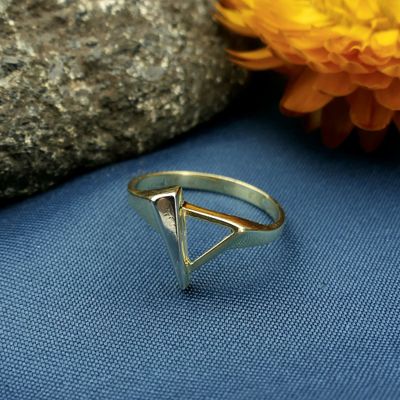 Image 2 of Two-tone gold ladies ring