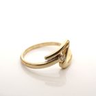 Image 3 of Golden fantasy ring with diamond 0.025 ct.