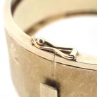 Image 4 of Vintage gold slave bracelet with engravings.